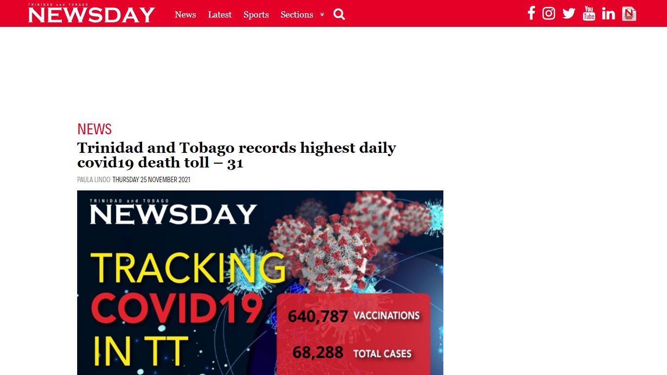 Trinidad and Tobago records highest daily covid19 death ...